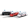 Ambulance, camion de pompiers, voiture de police