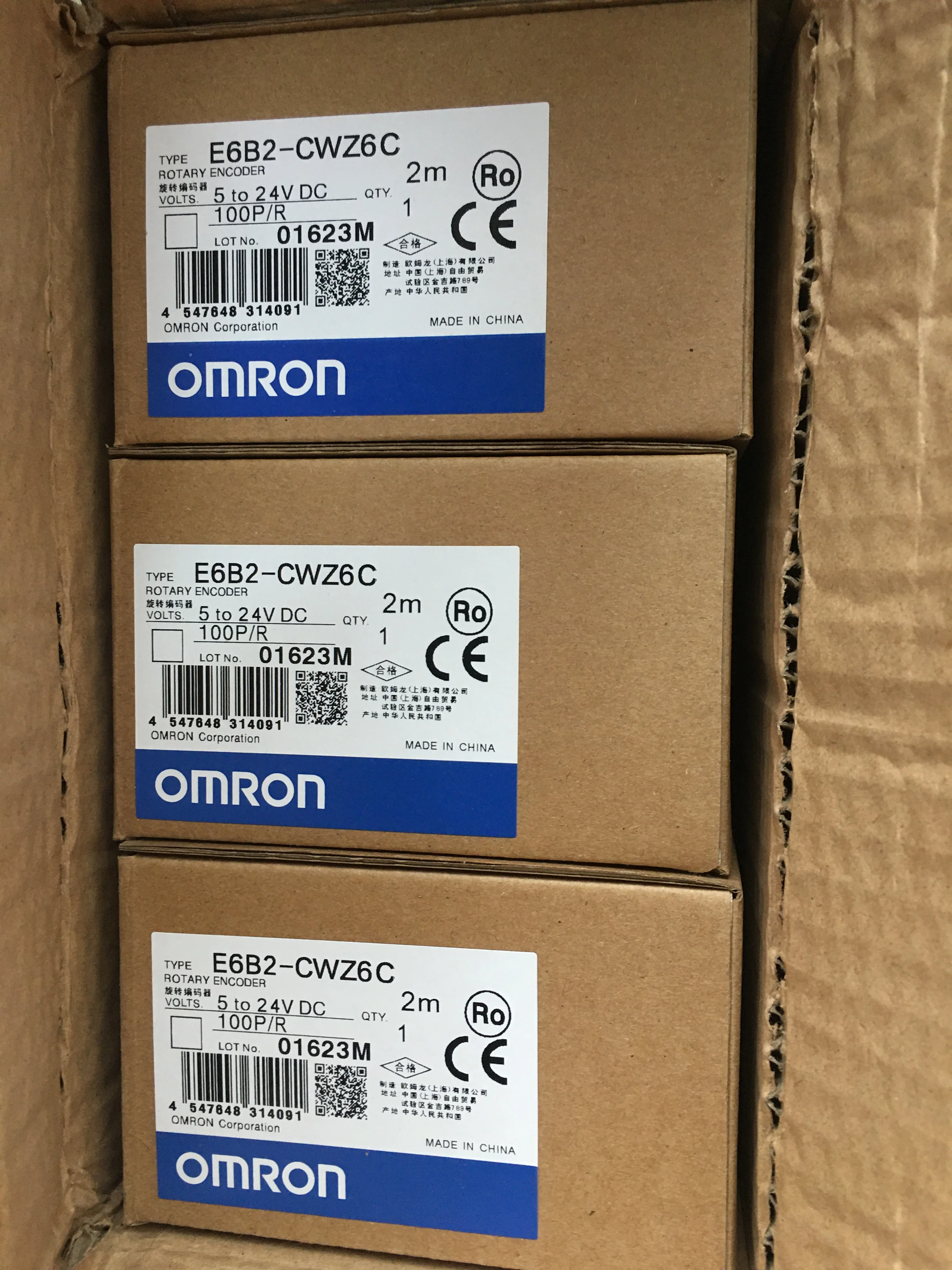 OMRON Rotary Encoder E6B2-CWZ6C 100P/R 2m