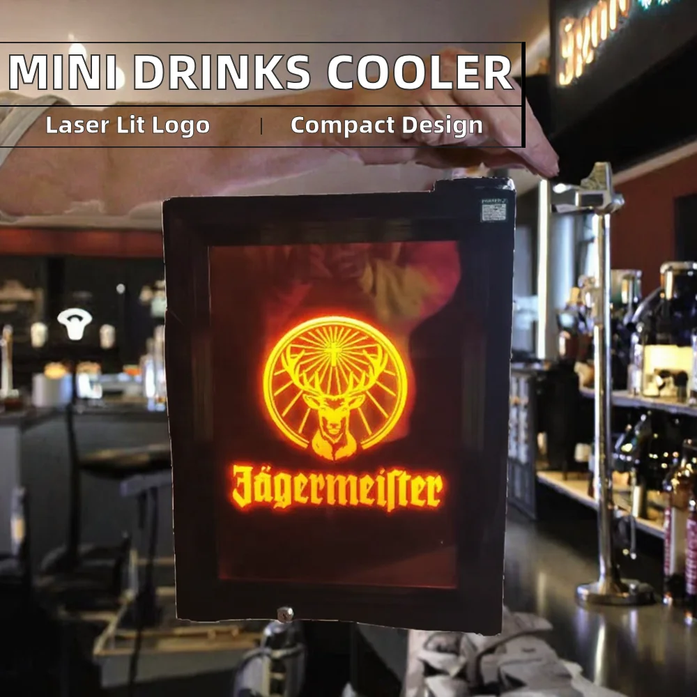 Jagermeister Fridge - 21L Mini Display Cooler for Supermarket