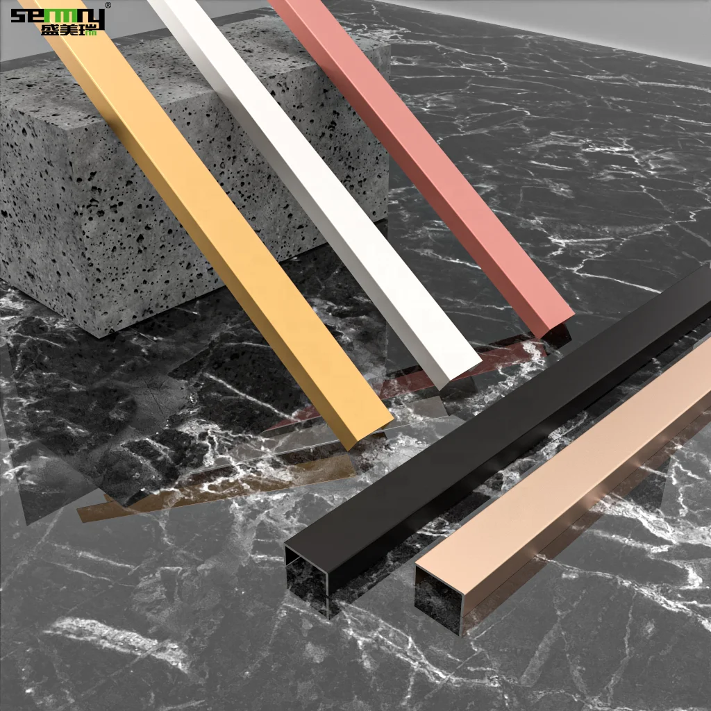 Hot Newest High Quality Edge Trim Ceramic Aluminium Tile Trim Strips Large Quantity in Stock U Channel