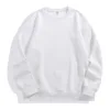 Sudadera blanca con cuello redondo