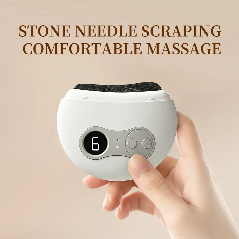 Machine de soin esthétique pour usage domestique OEM – appareil de grattage (guasha) électrique pour le visage, masseur facial avec fonction chauffage et dispositif anti-rides
