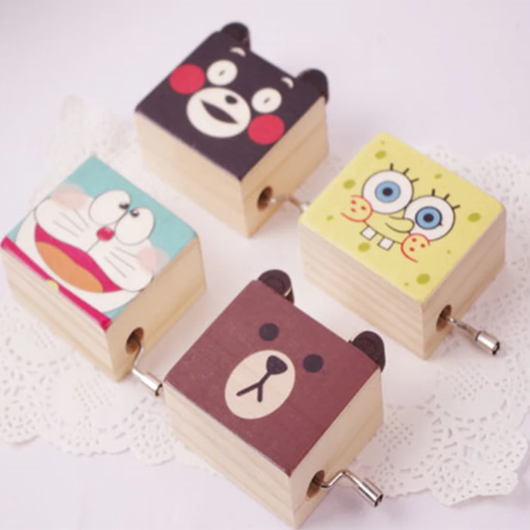 New Durable Portable Box DIY Custom Wooden Music Boxes For Birthday Gifts