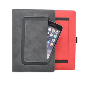 Custom A5 PU Leather Hard Cover A5 Business Day Notebook Planner for School Gift Use Available in A4 A6 Sizes