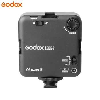 Godox LED64 5500 - 6500K Camera Led Lighting SLR Video Light Outdoor Photo Light for for DSLR Camera Camcorder Mini DVR detail image