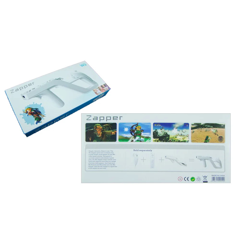 Detachable Zapper Gun for Nintendo Wii Remote Controller Gaming Accessories Control Shooting Games Resident Evil