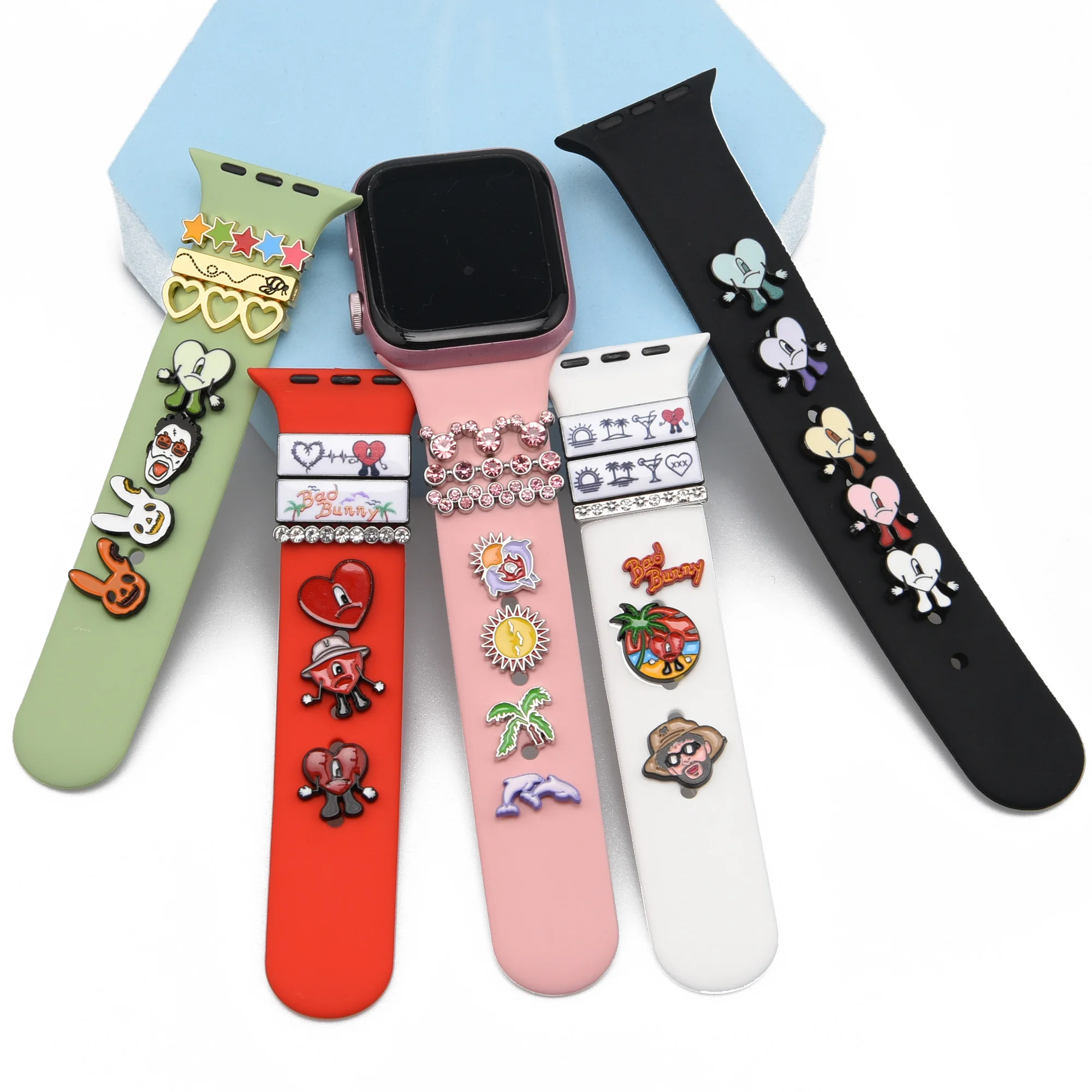 Fashion Metal Stud Watch Band Charms Accessories for Wristband Apple Watch  Strap Decorative Charm - China Charms for Watch Band and Charms for  Wristband Apple Watch Band price