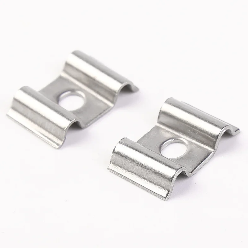 OEM Custom Made Sheet Metal Stamping Spring Clips Stainless Steel for LED Light
