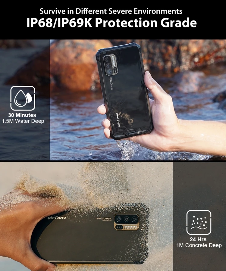 Ulefone Armor 7 Rugged Phone - Durable 4G Android Smartphone