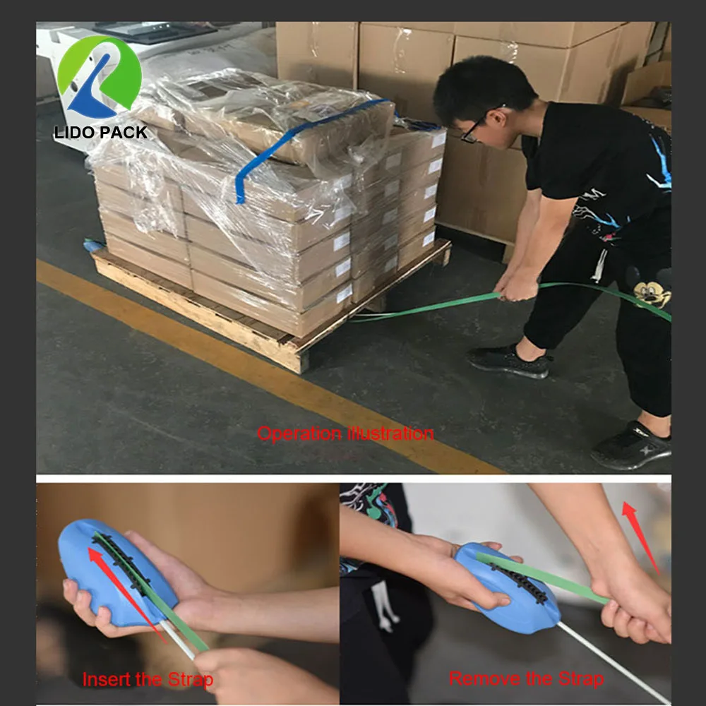 The Professional Pallet Automatic Mouse Wearer for PP PET Strap  Feeding Threading Tool