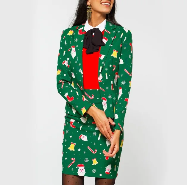 christmas 2 piece suit