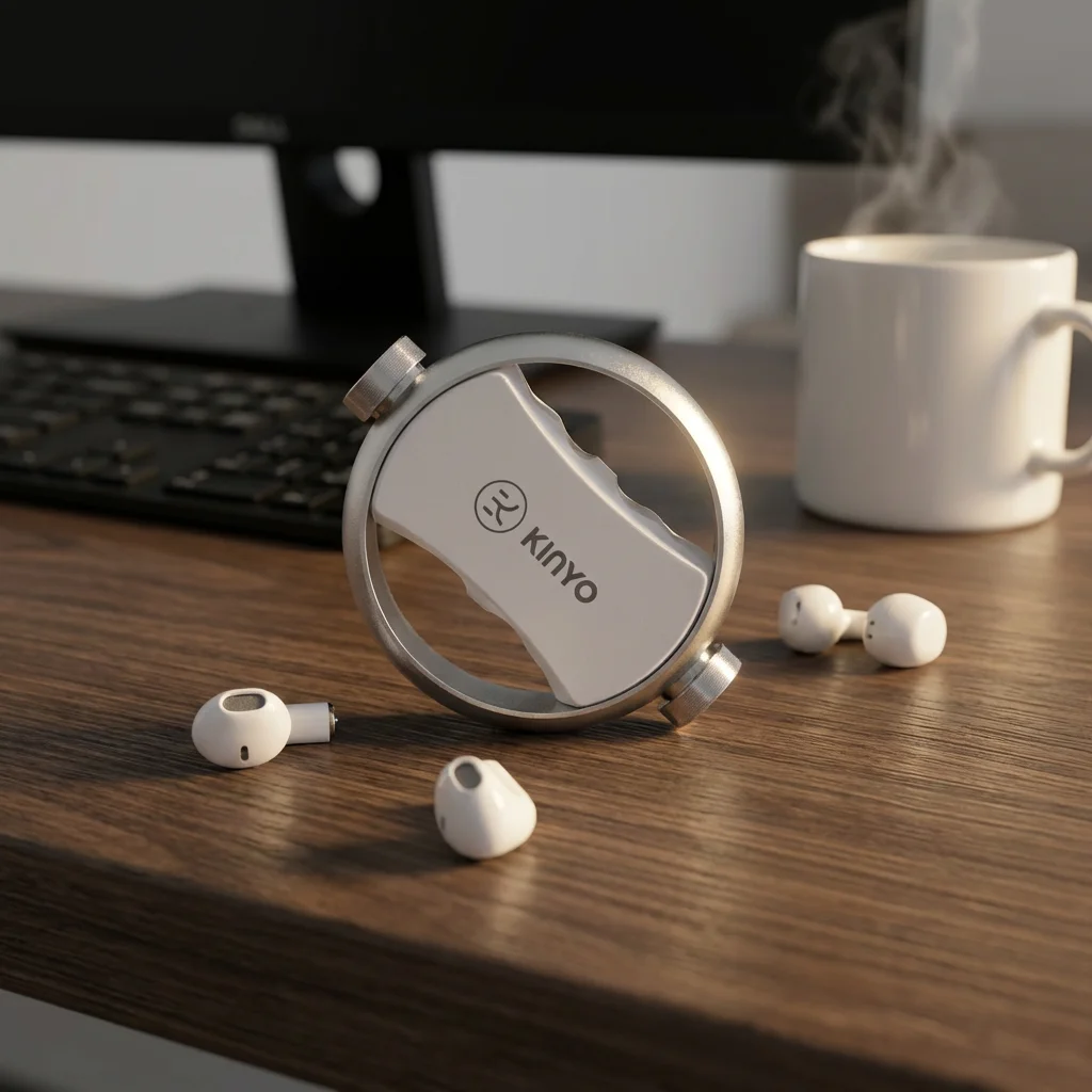 Best-selling KINYO A20 OEM Wireless Earbuds With Mic Tws Headphone Cute and Compact Rotatable Mini Music Open Ear Auriculares