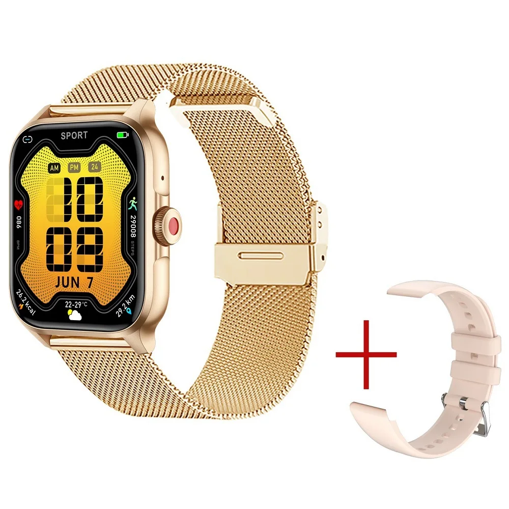 New Cross-Border QX15 Square Smart Watch for Girls IP67 Heart Rate Monitoring Voice Call aperçu 11