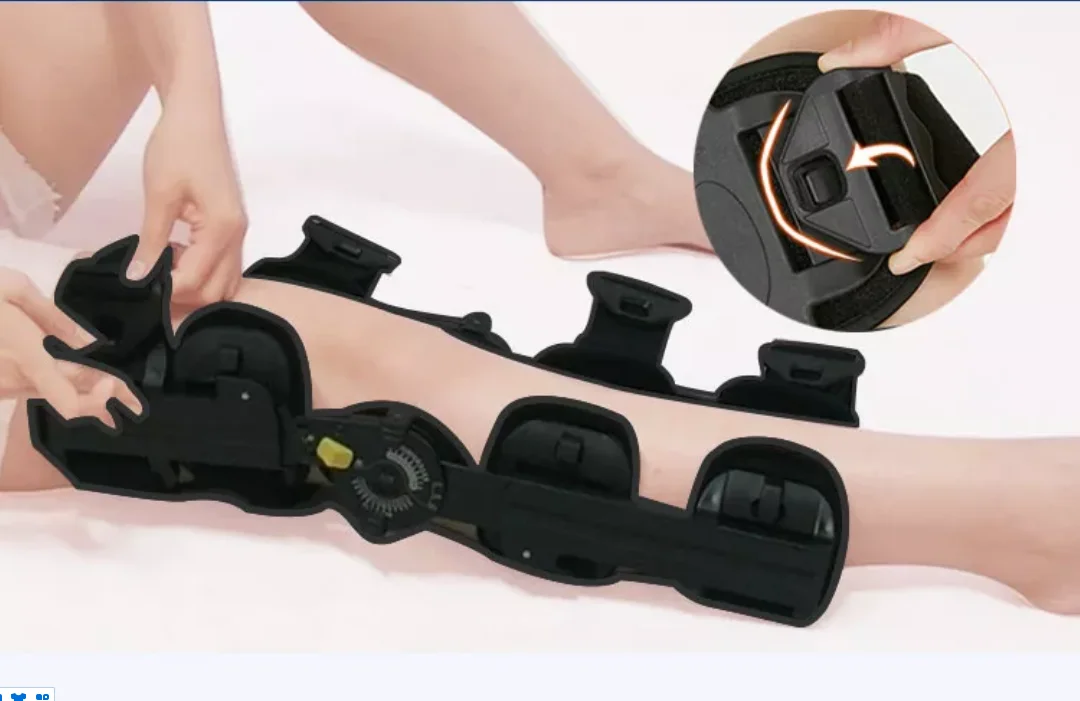 Adjustable Knee Hinge Brace Metal Shell Oa Knee Brace for Valgus Varus Correction ROM Knee Brace Hinge