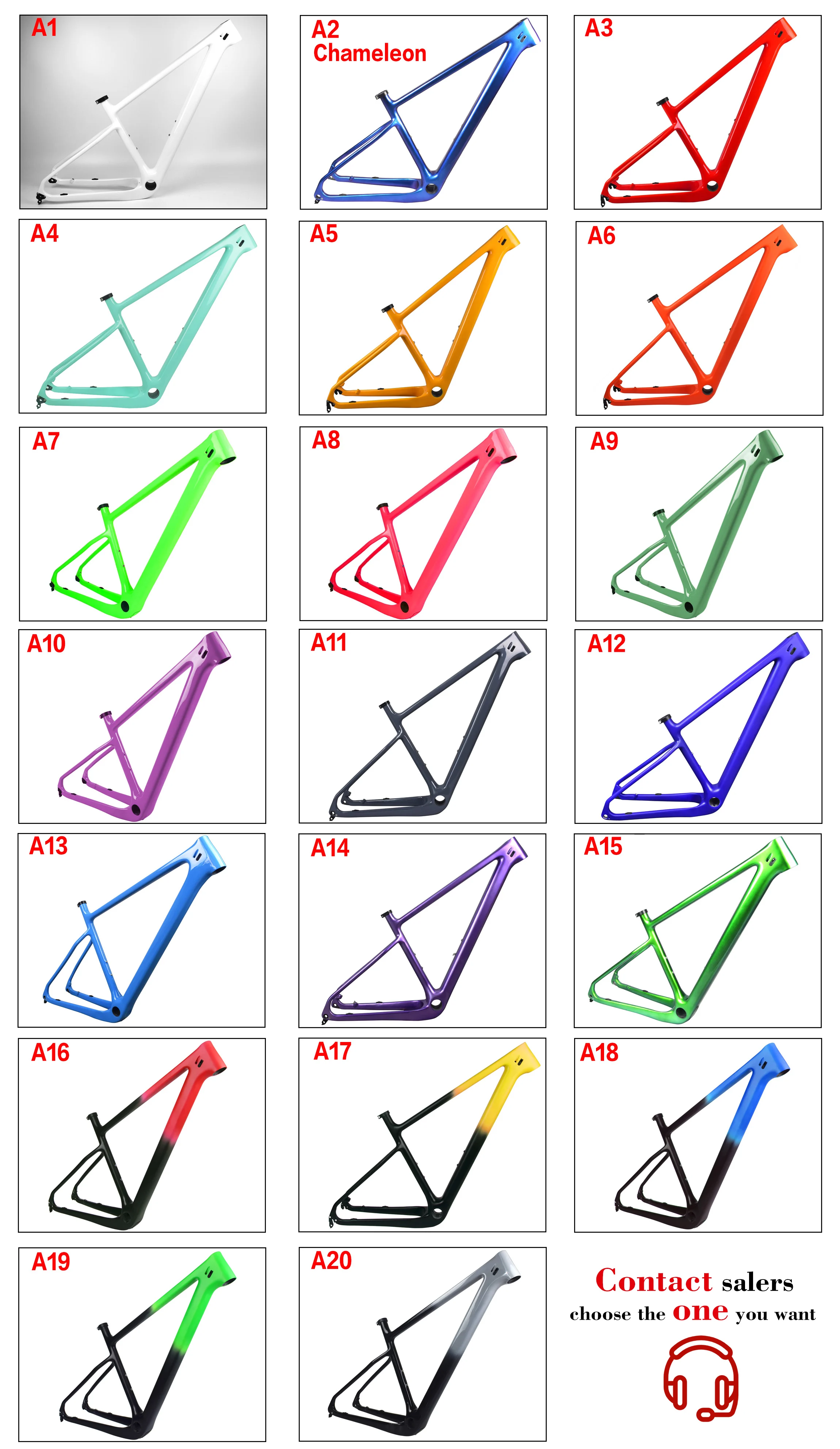 2021 29er Carbon Mountain Bike Frame,Full Toray T1000 Carbon Hardtail