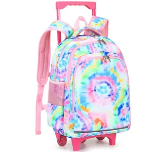 Custom Printed Trolley Suitcase Luggage Travelling Bags Wheeled Backpack Carry on Kids Luggage