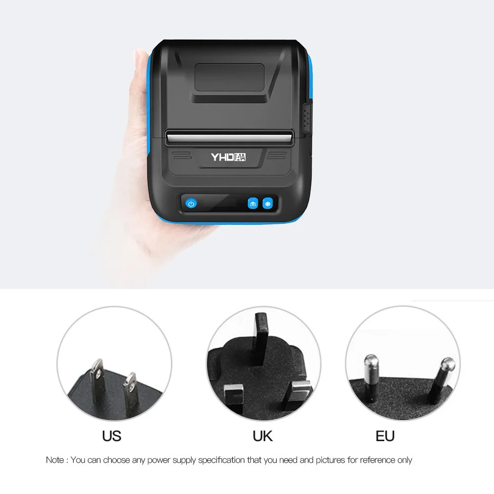 Portable BT Thermal Receipt Printer Compatible IOS/Android Smartphone