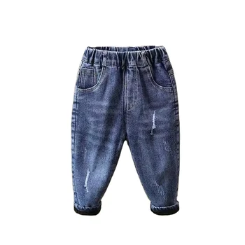 Boys pants jeans 2024 Fashion Cotton Boys Jeans for Spring Fall Children's Denim Trousers Kids Pants