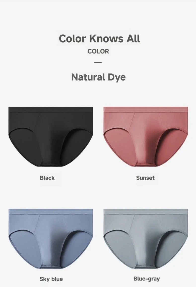 New Arrival Men's Underwear Breathable  Antibacterial Cotton Men's Boxer Briefs Cotton Men's Underpants Custom OEM Supplier