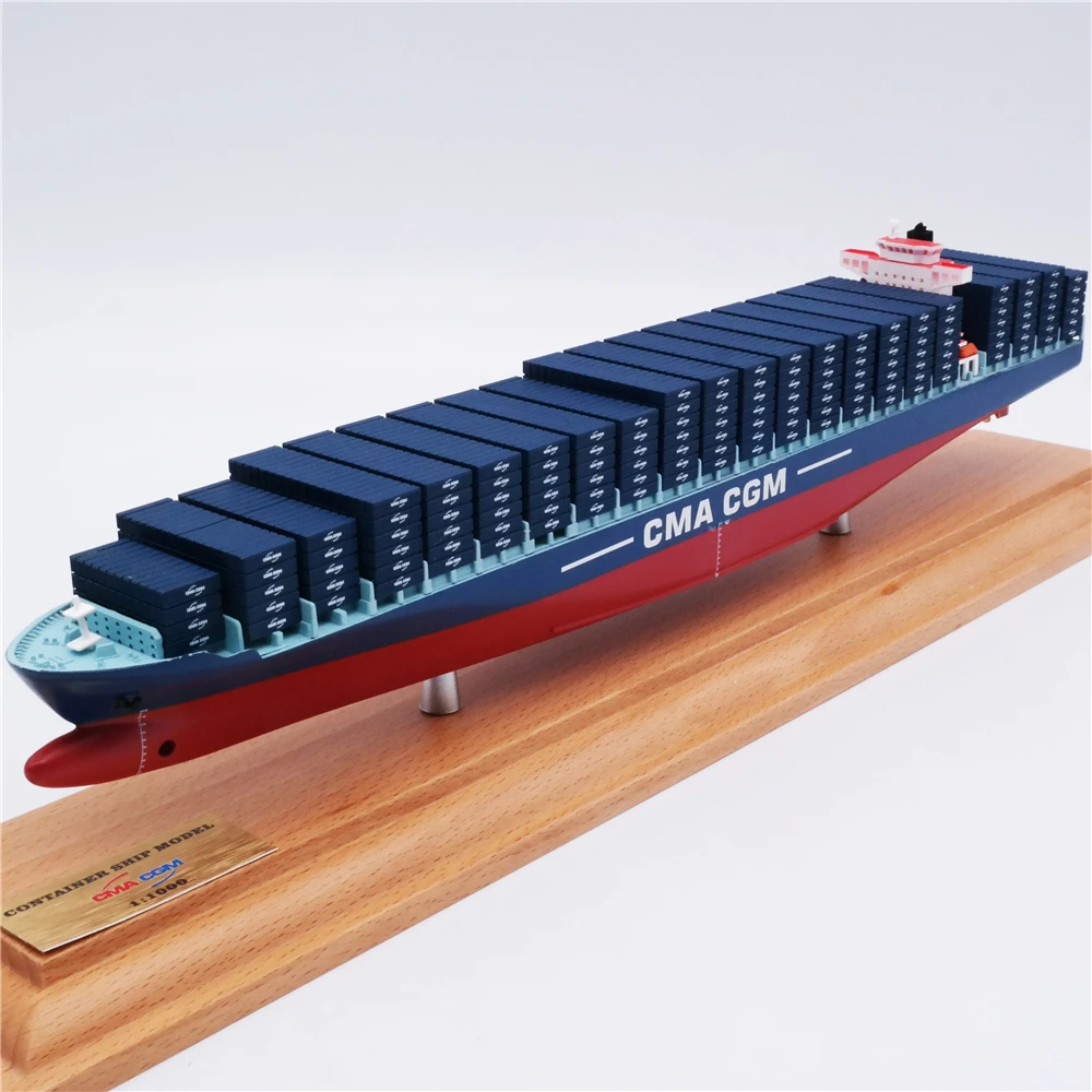 【A】35cm cma-cgm container ship model CMA-CGM shipping container scale model O.A.S ship model