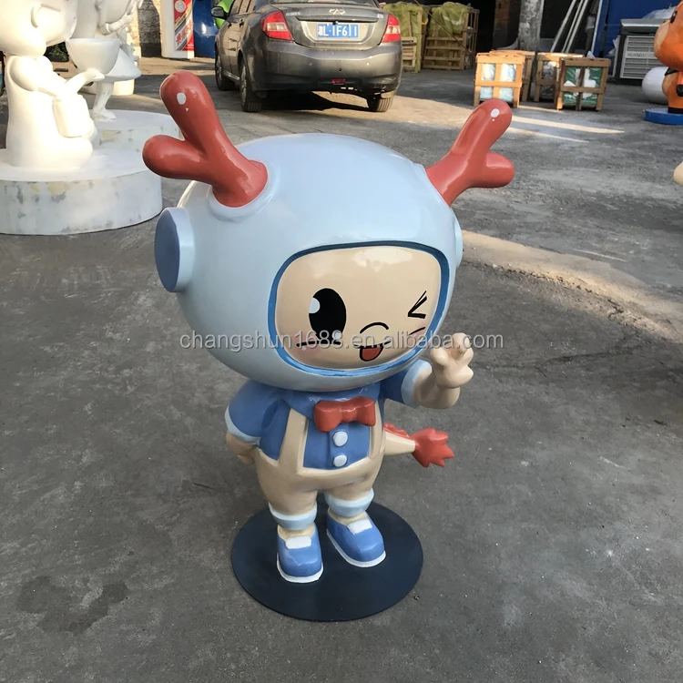 Fiberglass Dragon Statue Outdoor Resin Fiber Cartoon Sculpture Custom