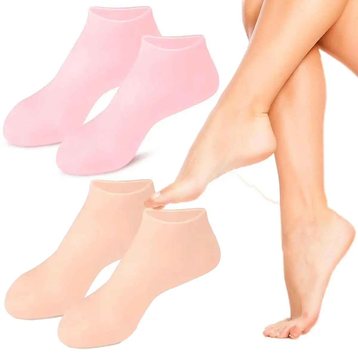 Hot Selling Silicone Moisturizing Socks Foot Care Softening Dry Cracked ...