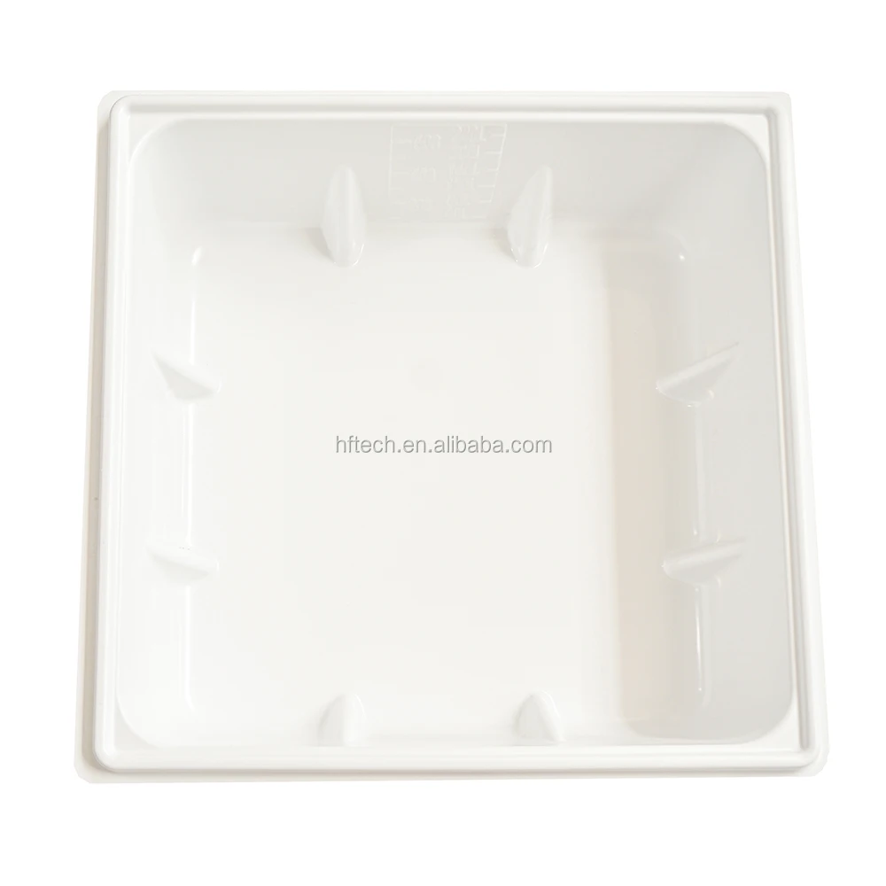 Большой пластиковый резервуар для гидропонных галлонов белый черный 50 г 75