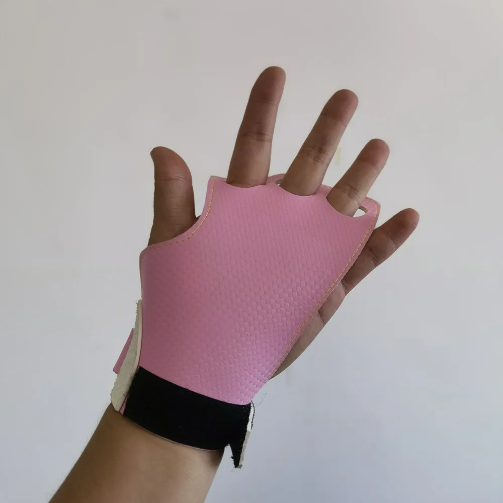 Carbon Weight Lifting Workout Hand Gloves Gym Grips With Wrist Wraps