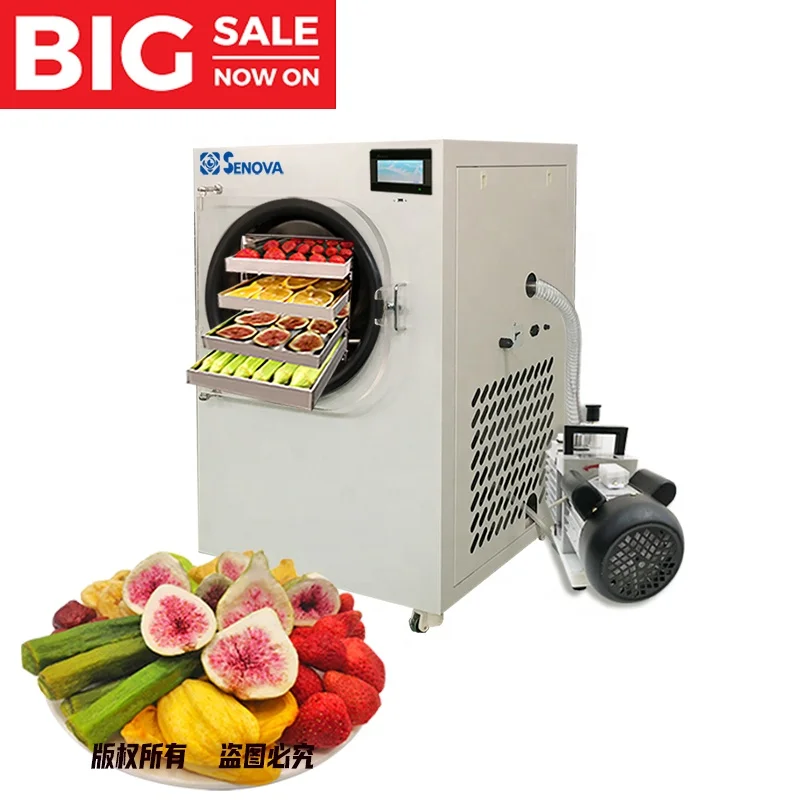 6-8kg Vacuum Freeze Drying Dried Machines Fruit Food Mini