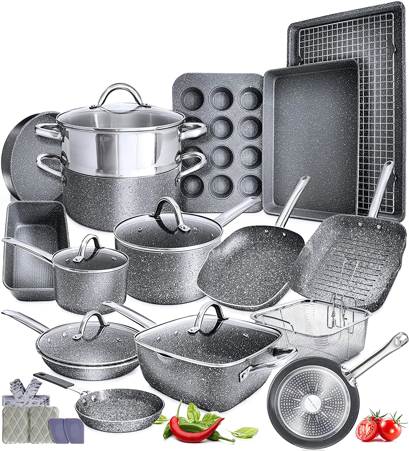 Anita Cookware - Premium Granite Nonstick Cookware Sets