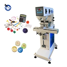 Hot Sale 2 Color Ink Cup Manual Pad Printer With Shuttle Tennis Golf Ball Pad Printing Machine