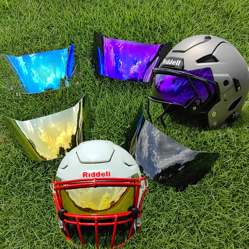Visor Rojo Revo Precision Para Casco De Fútbol Americano - Talla única, Con Clips De Liberación Rápida