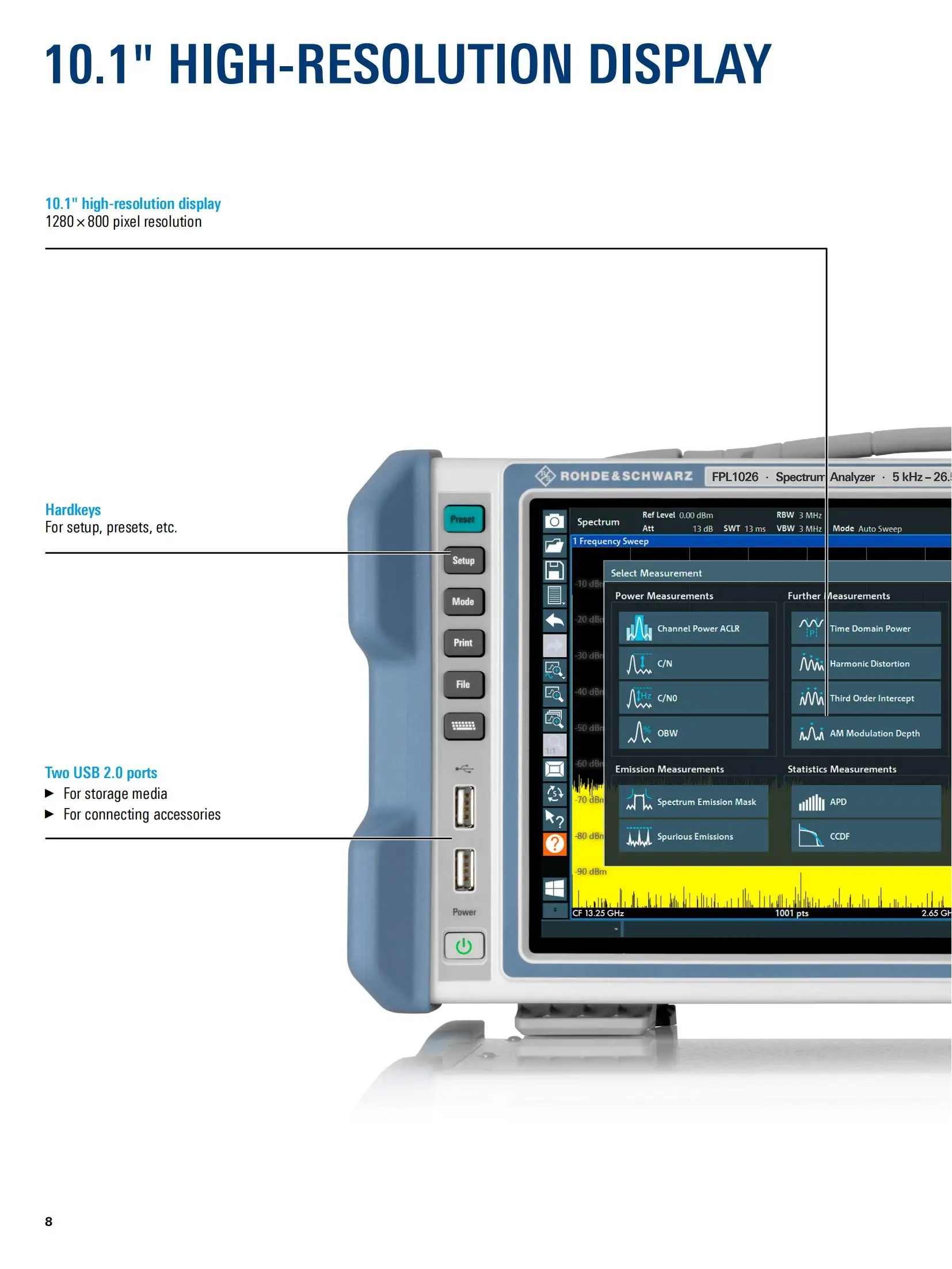 R&s Fpl1000 Rf Spectrum Analyzer 5 Khz To 7.5 Ghz R&s Fpl1026 Rohde ...