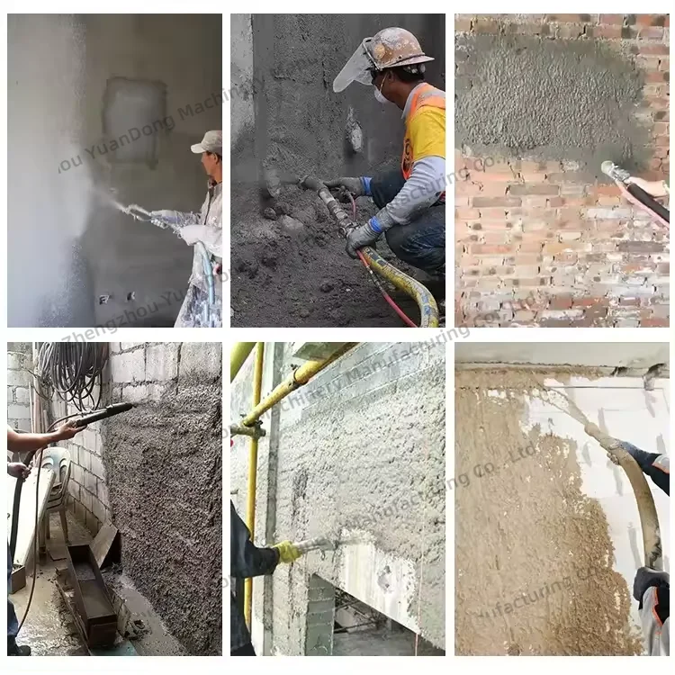 220V Single Phase Mortar Sprayer With Piston Pump Cement Plaster Spray Machine German supplier