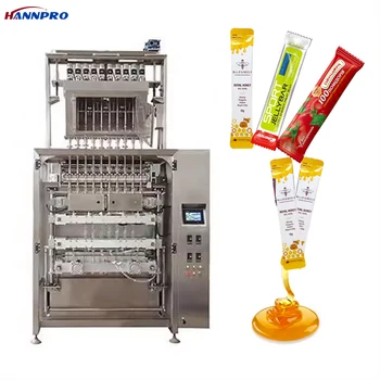 Automatic Multi Lane Sachet Ketchup Sauce Filling Packing Machine Vertical Honey Fruit Jelly Stick Liquid Filling Machine