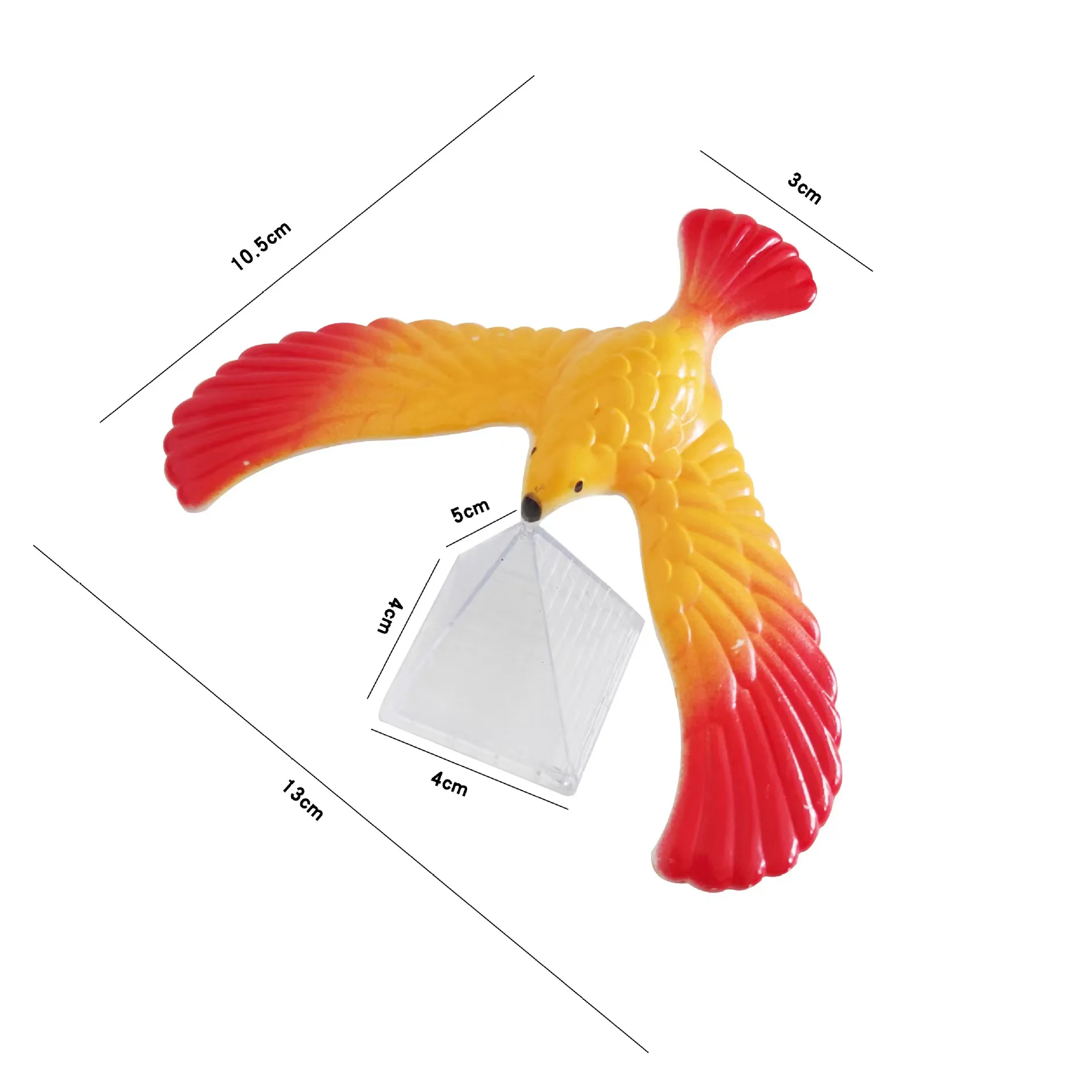 Magic Balancing Bird Balance Eagle Wingspan with Pyramid Stands Set Office Desk Toys for Kids and Adults