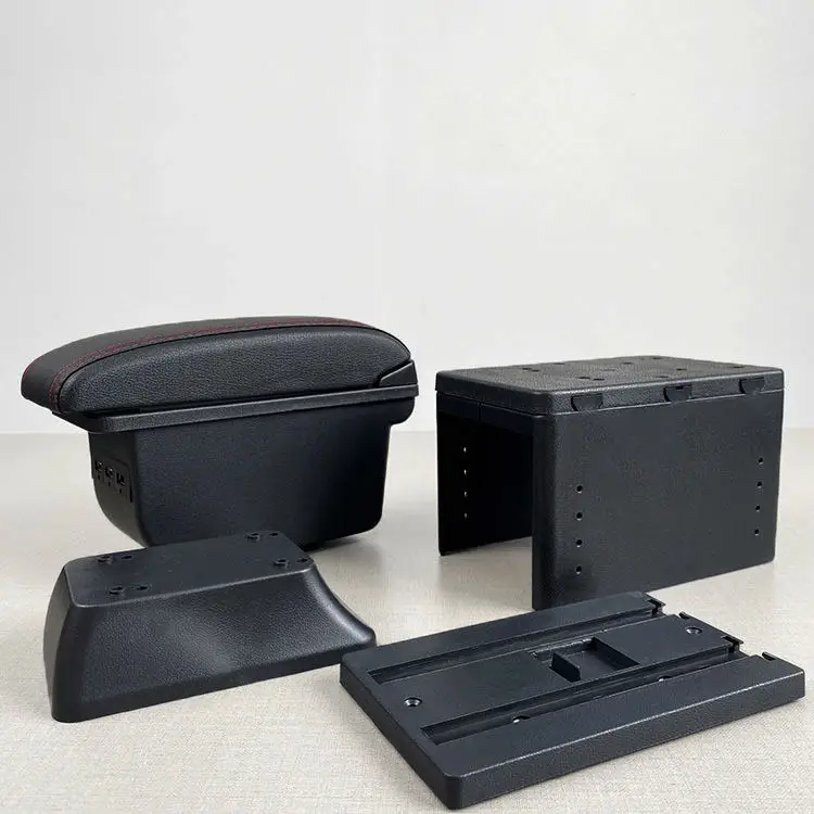 product universal  armrest box central car console box with cup holder and usb armrest box-8