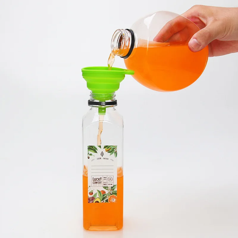 Beverage Juice Smoothie Water Bottles With Cap Empty Bpa Free Pet