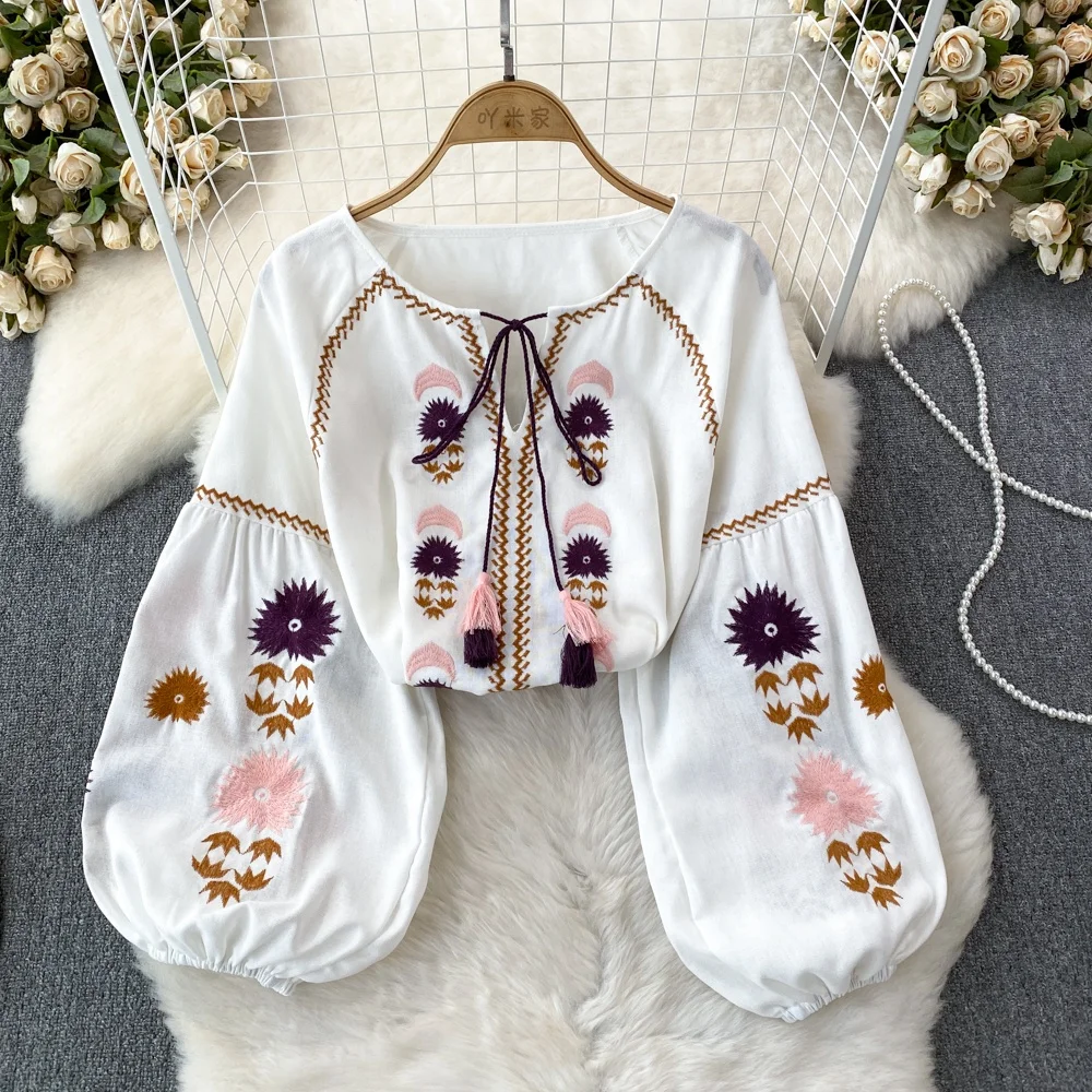 liten リテン　Heart embroidered blouse liten リテン Heart embroidered blouse