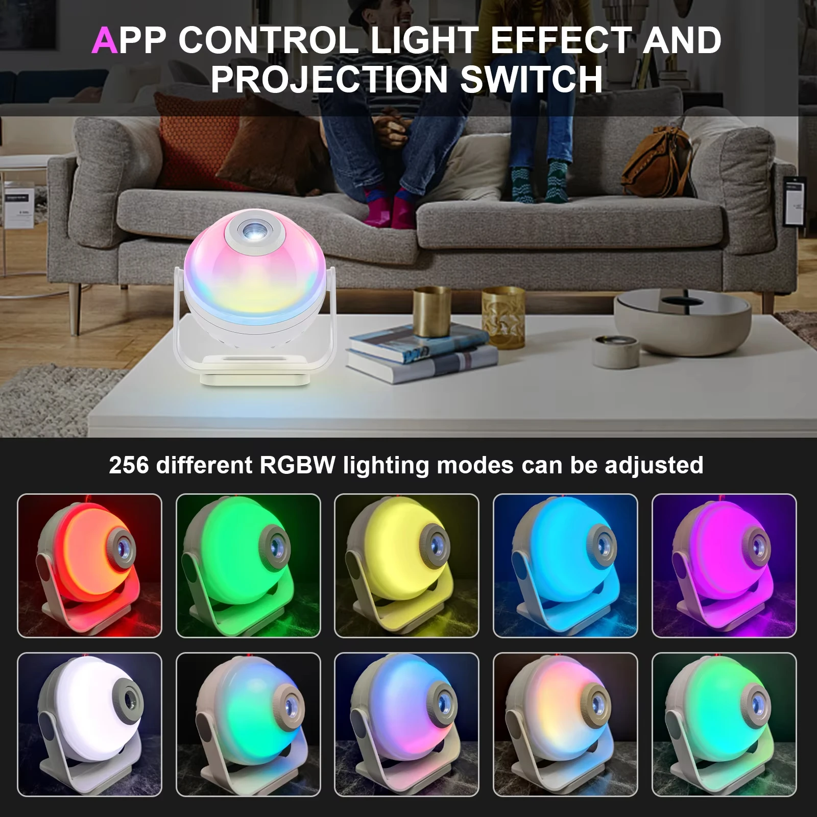 product dimmable smart app remote control star projector starry sky stage lights with music speaker led night light for kids gift-40