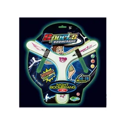 Высококачественная пластиковая спортивная игра boomerang, светящийся летающий диск для игр на открытом воздухе