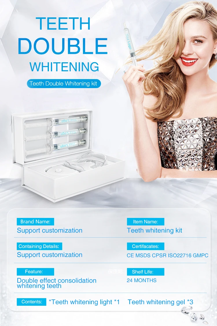 Onuge Professional Clinic Use Teeth Whitening Gel Kit Private Label