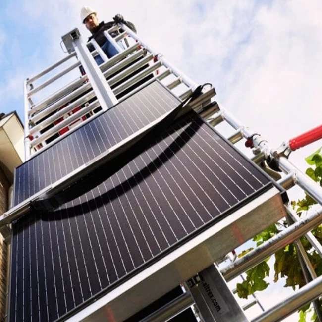 YF Customized Solar Panel Ladder Lift 18m 59FT PV Modules Ladder Hoist for Commercial Installation