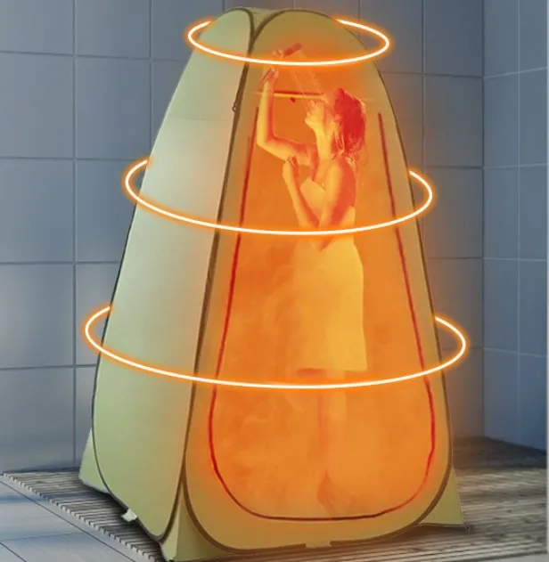 Portable Automatic Outdoor Patio Bathing Shower Tent Fast Open Easy Folding for Camping Parties Locker Rooms Restrooms Washrooms