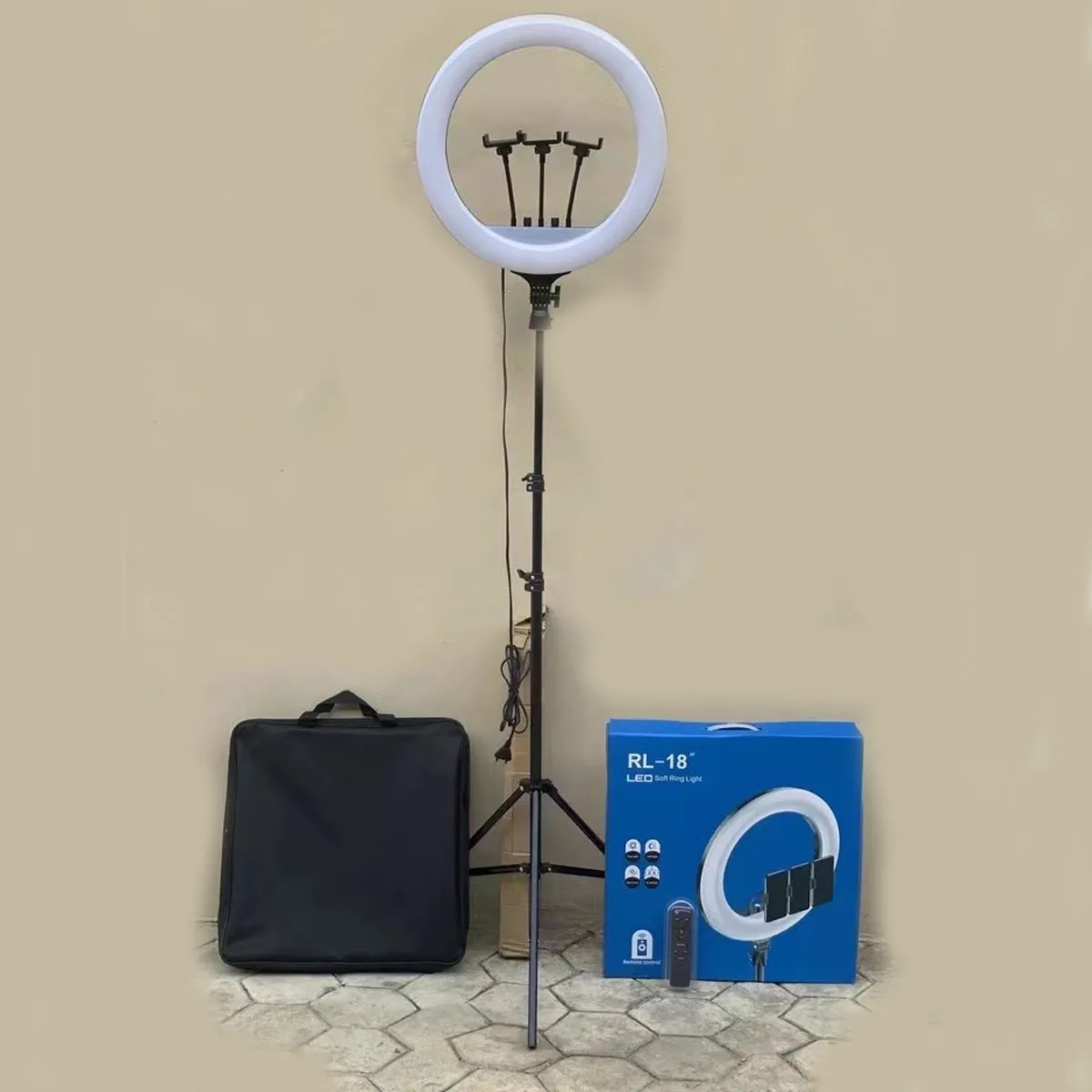 2021 Новое поступление 18 дюймов RL-18 Selfie Ring light RL18 и лампа для студийных съемок с кольцо заполняющий свет YouTube Live LED