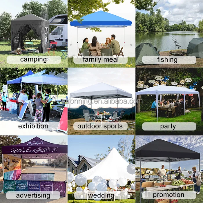 Popular Factory Free Sample Top Roof 10x10 Event Canopy Tent Carpa Para Camping for Outdoor Trade Show Tent for Sale