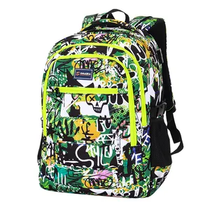 For OMASKA 17 Inch Men's Students Backpack Wholesale New Design Fashion Waterproof Laptop Bag with Polyester Lining Zipper