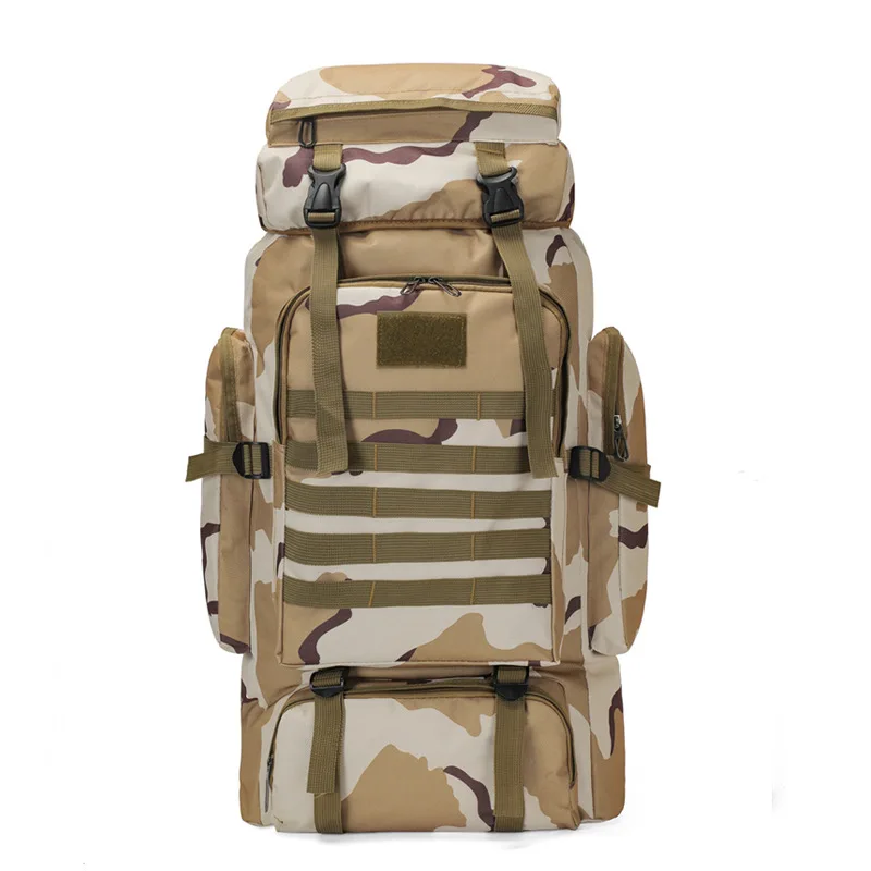 70L 80L Camping Hiking Tactical Backpack Molle Rucksack Waterproof Traveling Daypack for Trekking Hunting supplier