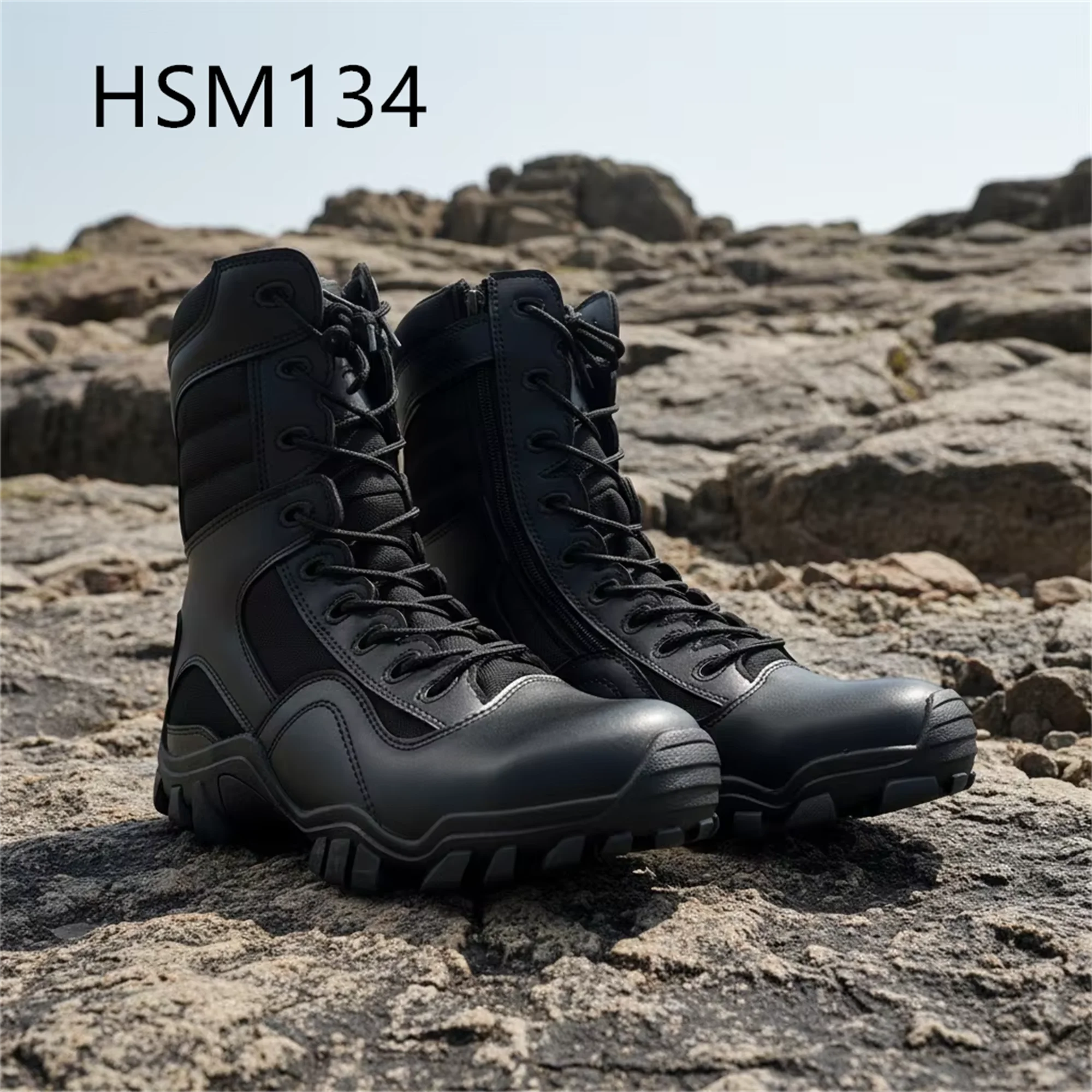 LXG,2026 Uneven Ground Premium Material New Marching Boots Versatile Application Anti-wear Rubber Outsole Combat Boots HSM134