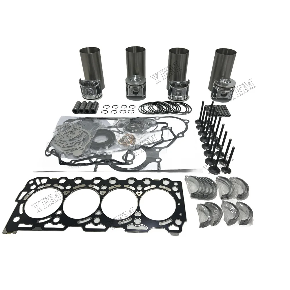V3307 Engine Overhaul Rebuild Kit 16 Valves for Kubota V3307-DI V3307-DI-T Engine KX080-3 KX080-4 M6040 M6060 M7060 1J751-21110